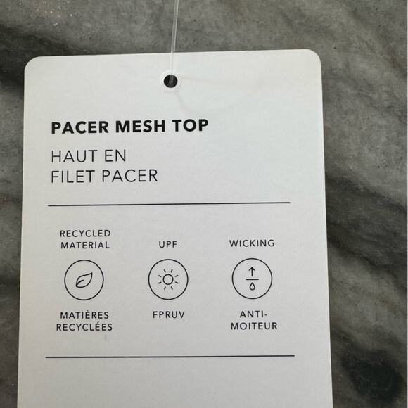 NWT Athleta Pacer Mesh Athletic Long Sleeve Cropped Top Medium "Berry Rose" - Picture 7 of 12